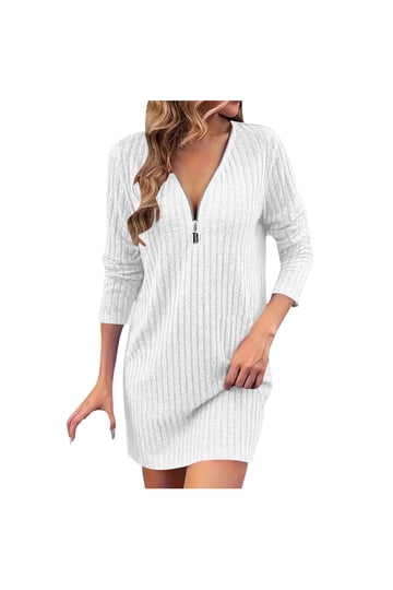 Winter White Dresses for Women and Girls