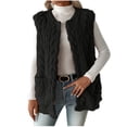 thumbnail image 1 of LIaqionyy Women's Fuzzy Fleece Vest Casual Warm Sleeveless Sherpa Jacket Winter Outwear with Pockets, 1 of 7