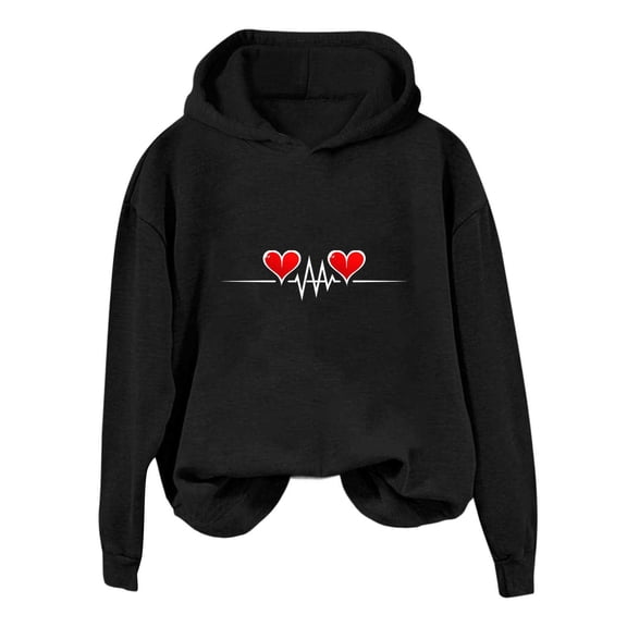 LIaqionyy Women's Hoodie Sweatshirt Pullover Tops Casual Fashion Women Oversized Sweatshirts Fall Winter Clothes