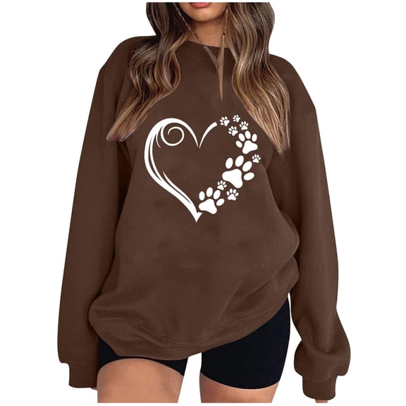 LIaqionyy Women's Oversized Sweatshirt Casual Comfy Pullover Sweatshirts Fall Fashion Winter Trendy Clothes