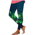thumbnail image 1 of LIaqionyy Women's Shamrock Tights Plus Size St Patrick Leggings Yoga Pants Compression Trousers Activewear, 1 of 4