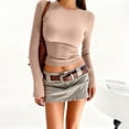 thumbnail image 1 of LIaqionyy Women's Thermal Long Sleeve Shirts Crew Neck Tops Slim Base Layer Ladies Underwear Winter Clothes, 1 of 4