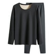 thumbnail image 1 of LIaqionyy Women's Thermal Underwear Set Base Layer Fleece Lined Top Bottom Winter Warm Loungewear Sets, 1 of 3