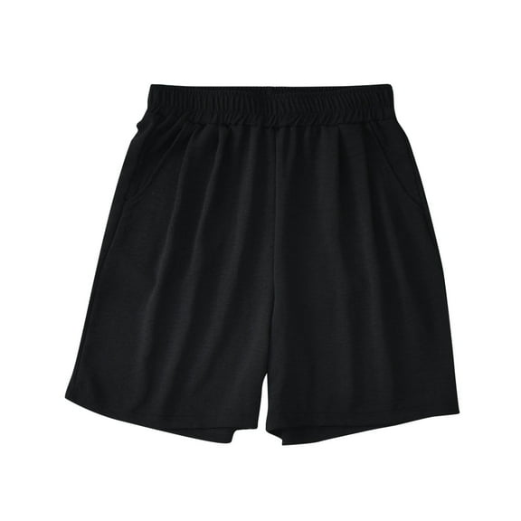 LIaqionyy Womens Casual Athletic Shorts Elastic High Waisted Short Pants Summer Lightweight Workout Shorts with Pockets