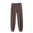thumbnail image 1 of LIaqionyy Womens Flannel Pjs Pants with Pockets Straight Leg Loose Loungewear Warm Fall Winter Pajamas, 1 of 3