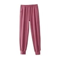 thumbnail image 1 of LIaqionyy Womens Flannel Pjs Pants with Pockets Straight Leg Loose Loungewear Warm Fall Winter Pajamas, 1 of 3