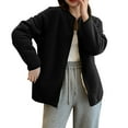 thumbnail image 1 of LIaqionyy Womens Fleece Full Zip Jacket Lightweight Women's Winter Warm Coats with Pockets Fall Clothes, 1 of 3