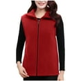 thumbnail image 1 of LIaqionyy Womens Fleece Vest Jacket Zip up Sleeveless Coats Casual Winter Waistcoat Outerwear Clothes with Pockets, 1 of 4