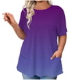 thumbnail image 1 of LIaqionyy Womens Oversized Shirts Loose Short Sleeve Tees Casual Comfortable Crew Neck Summer Tops Clothes, 1 of 4