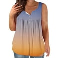 thumbnail image 1 of LIaqionyy Womens Plus Size Tank Tops Summer Sleeveless T Shirts Trendy Tunics Flowy Pleated Shirt Blouses L-4XL, 1 of 4