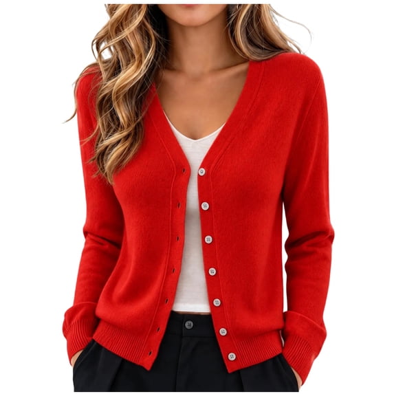 LIaqionyy Womens Soft Cardigans Sweaters Lightweight Long Sleeve Cardigan Open Front Casual Loose Sweater Clothes