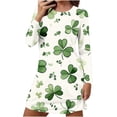 thumbnail image 1 of LIaqionyy Womens St. Patrick's Day Nightgown 3/4 Sleeve Sleepshirt Nightshirt Soft Pajamas Dress Casual Sleepwear, 1 of 6