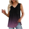 thumbnail image 1 of LIaqionyy Womens Tank Tops V Neck Tees Summer Sleeveless Loose Casual Outfits Shirts Fashion Vacation Clothes, 1 of 6