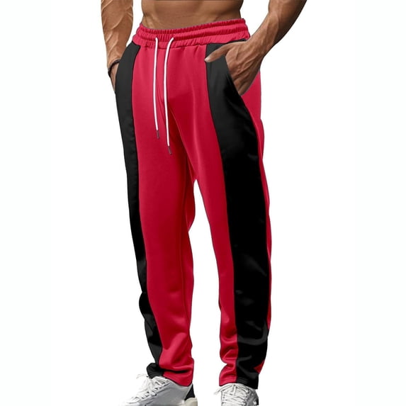 LIaqionyy Workout Pants for Mens Athletic Drawstring Gym Joggers Running Sweatpants Casual Pant with Pockets