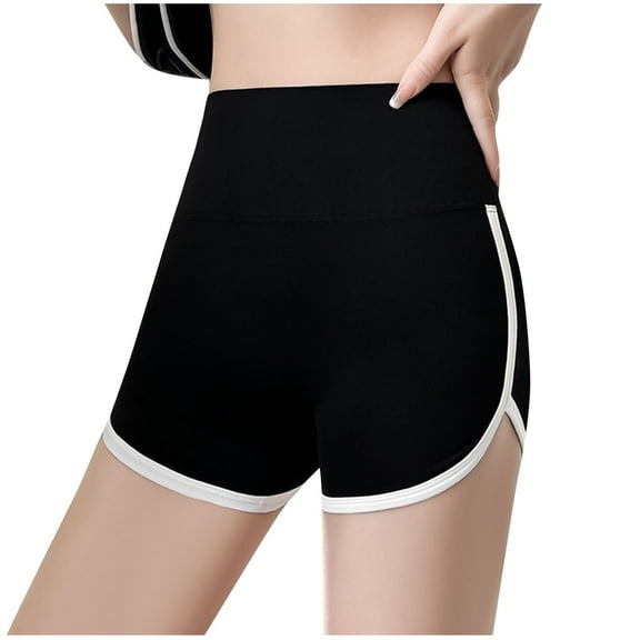 LIaqionyy Workout Shorts for Women High Waisted Slim Stretch Athletic Mini Shorts Comfy Compression Biker Shorts