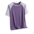 thumbnail image 1 of LIaqionyy Workout T Shirts for Men Short Sleeve Basic Tee Solid Color Shirts Stretch Casual Pullover Tops XXXXL, 1 of 6