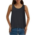 thumbnail image 1 of LIaqionyy Workout Tank Tops for Women Open Back Yoga Exercise Shirts Clothes Gym Solid Color Lightweight Shirt, 1 of 7