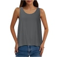 thumbnail image 1 of LIaqionyy Workout Tank Tops for Women Open Back Yoga Exercise Shirts Clothes Gym Solid Color Lightweight Shirt, 1 of 7