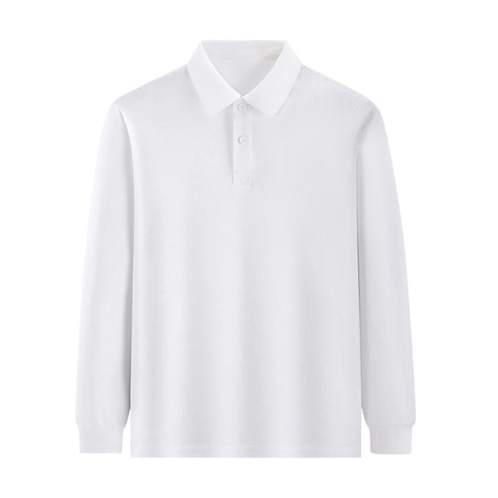 LIhncine Boys' Girls Long Sleeve Polo Shirts School Uniform Polo Shirts