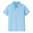 thumbnail image 1 of REDARER Boys' School Uniform Short Sleeve Polo Shirt, Pique Fabric,5-6 Years, 1 of 9