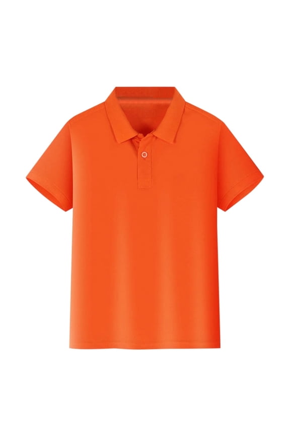Youth Polo Shirt, Pique Fabric, Self-Collar, Short Sleeves,9-10 Years