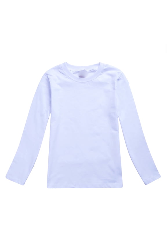 LIhncine Girls Long Sleeve Basic Layering T shirt