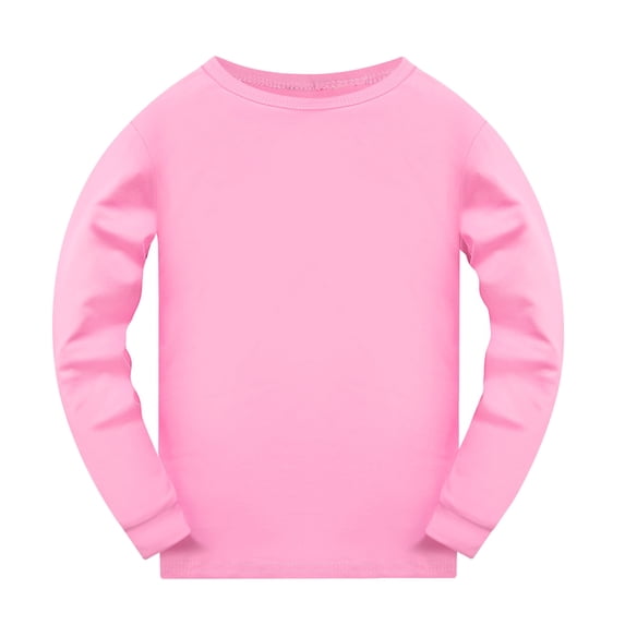 REDARER Girls Top Tee Shirt Base Layer Comfort Cotton Soft,Sizes 2-13T
