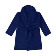 LIhncine Kids Robe, 100% Cotton Terry Cloth Bathrobe, Spa Bath Robes for Boys&Girls
