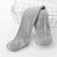 thumbnail image 1 of LIhncine Little Girls' Solid Cable Knit Footed Tights Warm Cotton Stockings 3-4 Years, 1 of 2