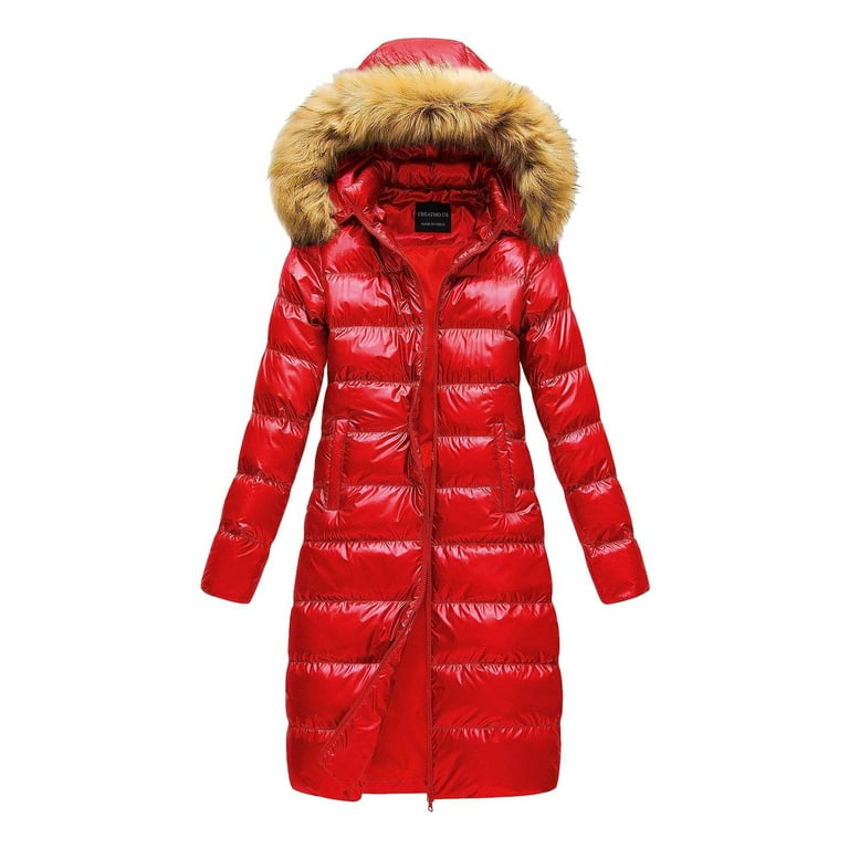 LIhncine Women's Long Winter Faux Fur Coat Puffer Warm LIhncine Women's Long Winter Faux Fur Coat Puffer Warm