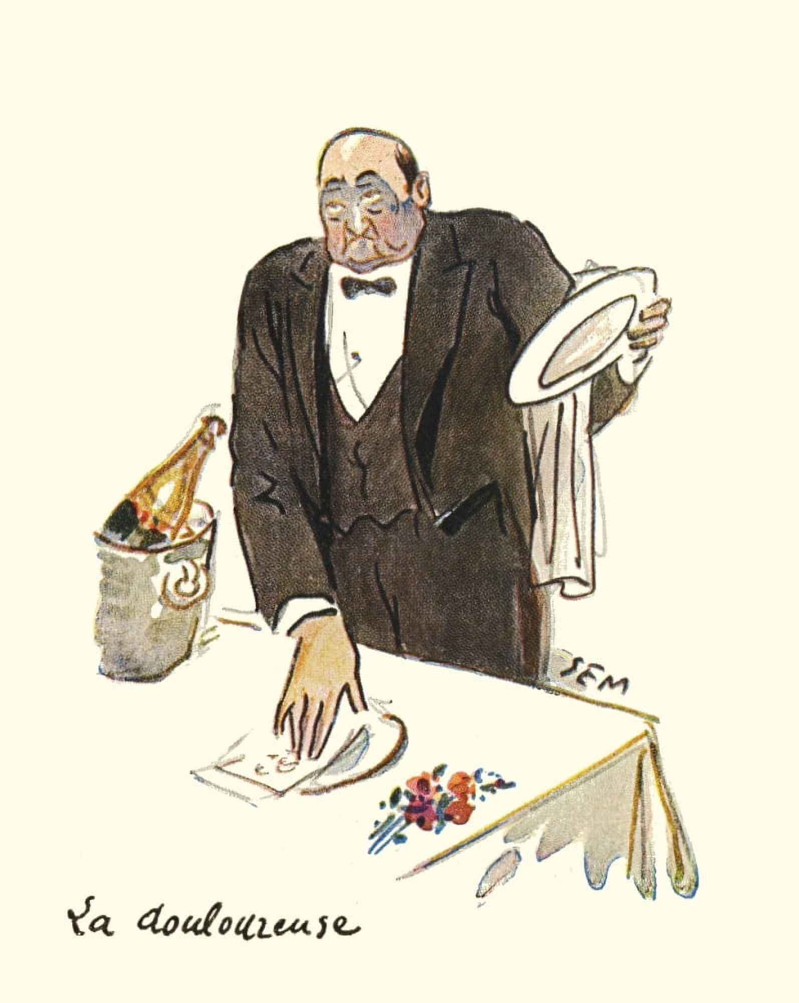 LIllustration 1929 La Doulouzeuse Canvas Art - Georges Goursat (24 x 36)