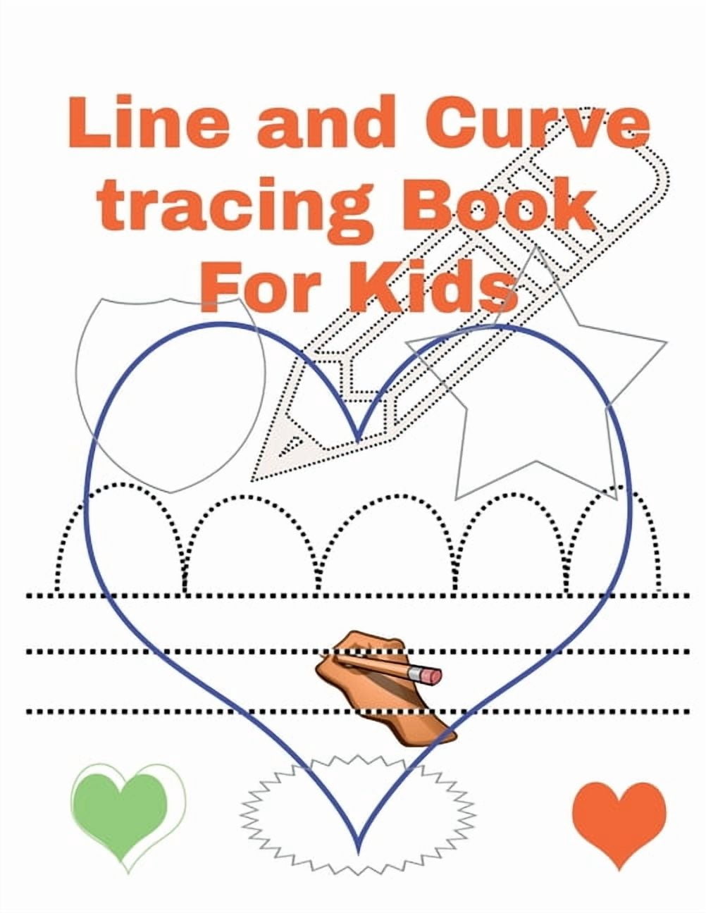 LIne And Curve tracing Book For kids: Tracing practice book for Kids, preschoolers and toddlers, (Paperback)