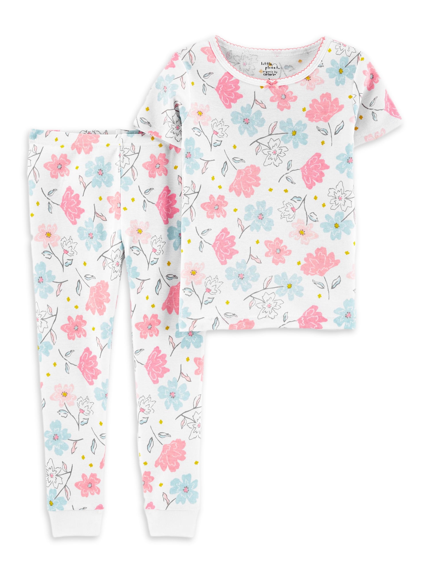 LIttle Planet by Carter s Toddler Girls Snug Fit Organic Cotton