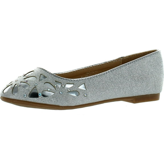 LJ-Adorababy Girls BA0036 Fashion Dress Laser Cut Flats Shoes