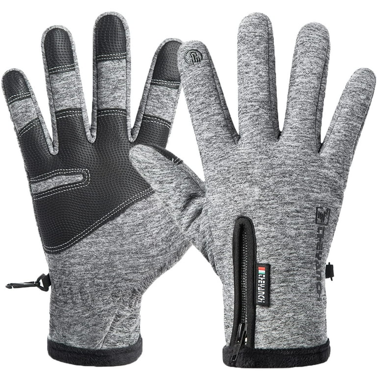 LJCUTE Winter Fishing Gloves for Men Women, Windproof, Water
