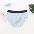thumbnail image 1 of LJEFF Boys Cotton Briefs, Breathability Comfort Elasticity Block Color Kids Underwear Boys Light Blue Size 6-8, 1 of 5