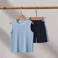 thumbnail image 1 of LJEFF Girls 2PC Quick-Dry Sleeveless Set, Lightweight Loose Elastic Waist Breathable Kilds Summer Fitness Set Blue Size 5, 1 of 9