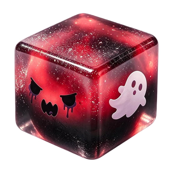 LJMsdf Halloween Ghost Ice Cube Squishy, 2.17" Slow Rising Spooky Face Cube for Party Favor Bag Filler