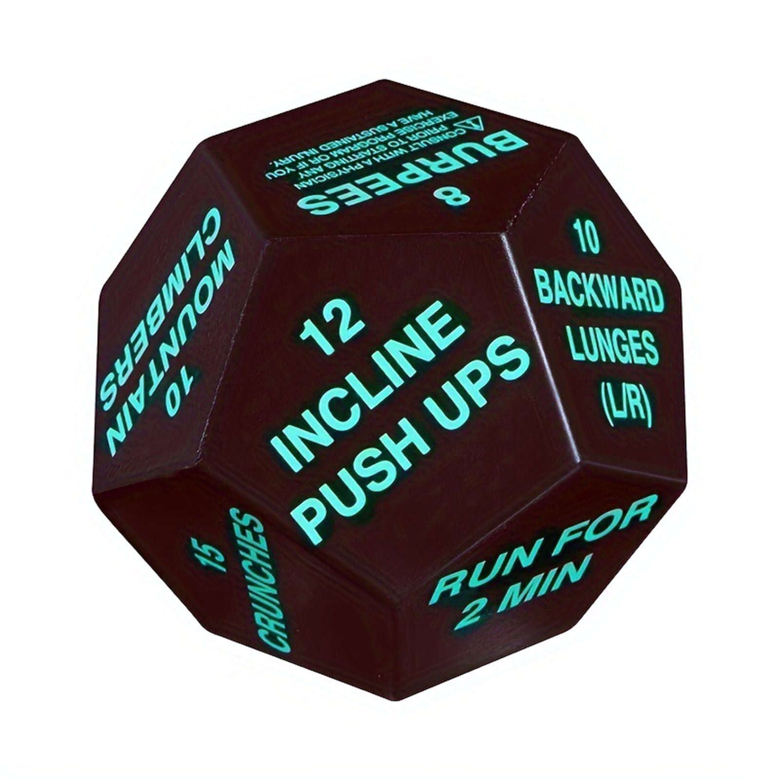 LJNYFDC Gym Fitness Dice Fitness Multi Sided Exercise Decision Toy ...