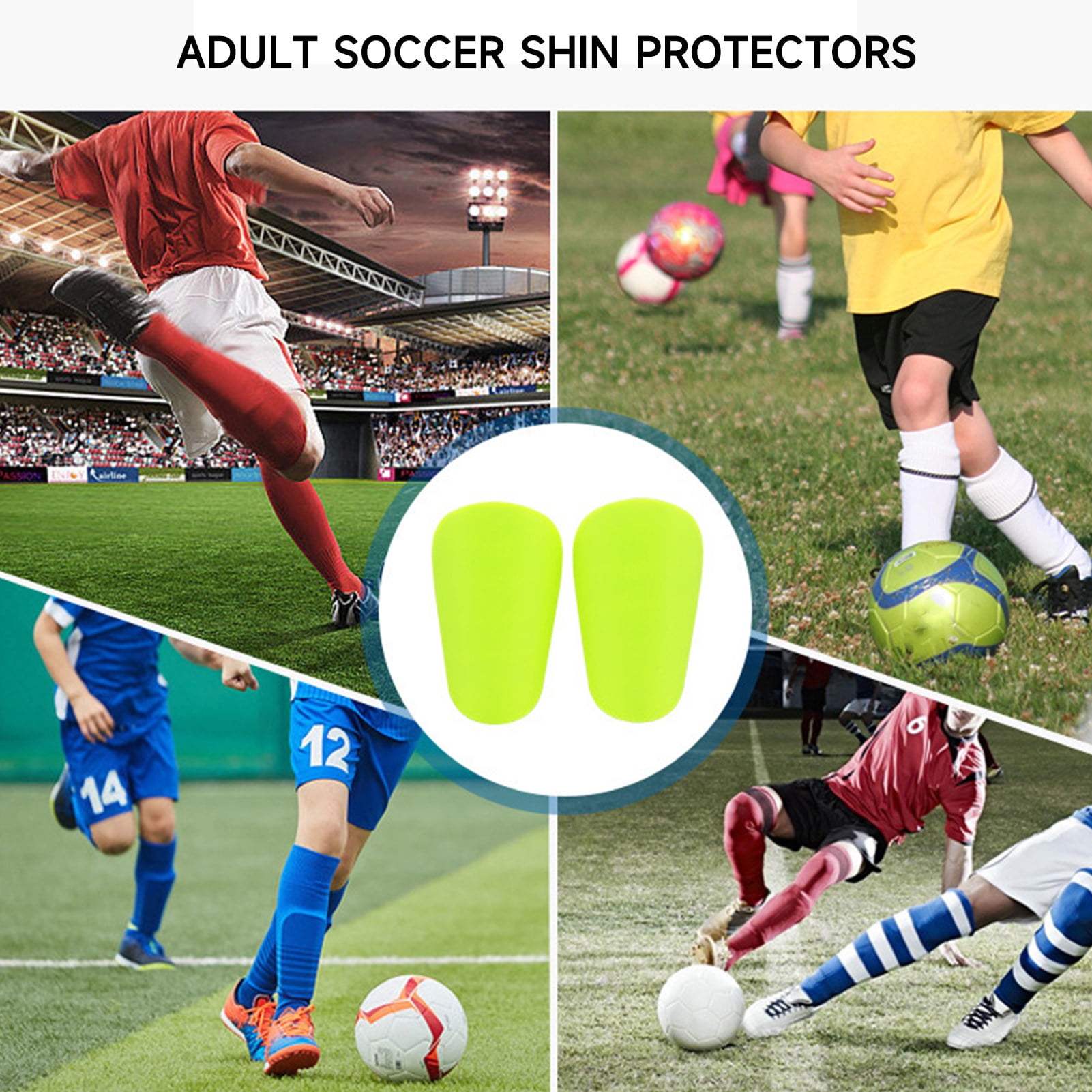 LJNYFDC Miniature Shin Pads Mini Soccer Shin Guards Kids Teens Adults Soccer Players Miniature
