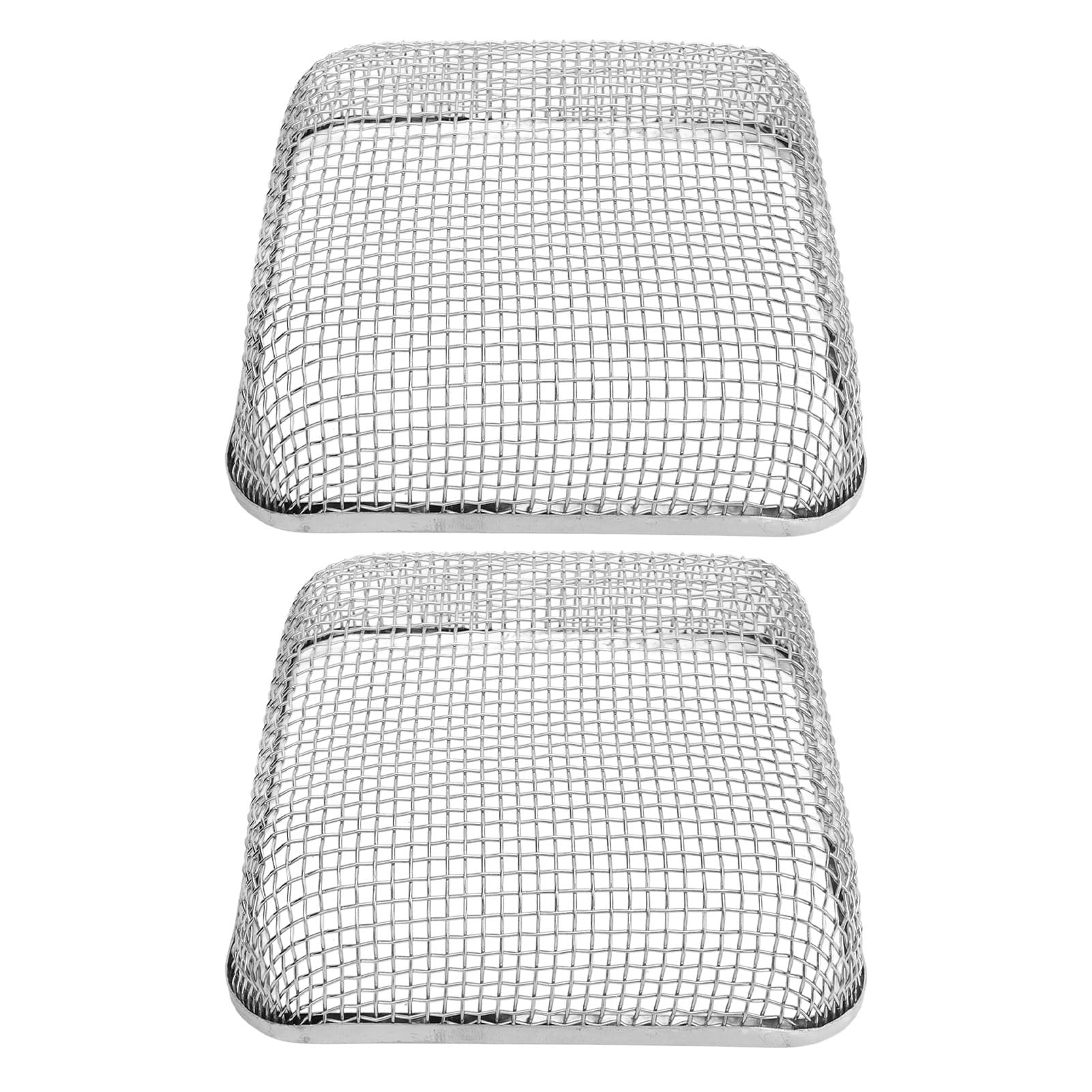 LJT 2Pcs RV Furnace Vent 4.5 X 4.5in Heavy Duty Stainless Steel Flying Bug Cover Camper Heater