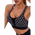 thumbnail image 1 of LJVOGUES Women's Strappy Sports Bras Fitness Workout Padded Yoga Bra Criss Cross Back, 1 of 6
