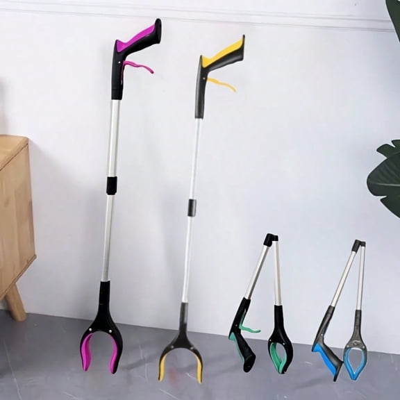 LJing 32-Inch Folding Claw Gripper, Lightweight & Portable Reacher Tool for Home & Elderly
