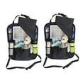 thumbnail image 1 of LK Baby Back of Seat Car Organizer Kick Mat Backseat Protector Seatback Black 2pk, 1 of 5
