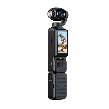 LK Handheld Action Camera 4K Vlogging with Flip Screen & Stabilization (Black)