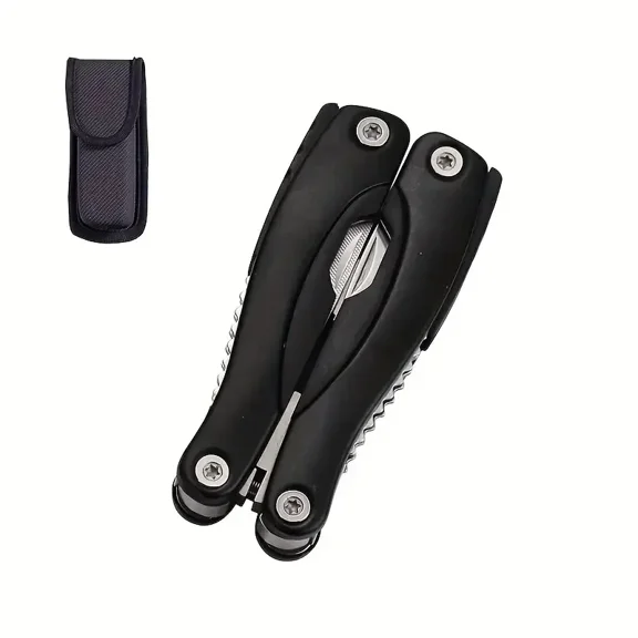 (LK-LTD)-- Professional Stainless Steel Pliers Tool Set: Multi-function Knife, Nylon Sheath, Etc. - The Perfect Gift For Camping, Survival, Hiking, Etc.! **--( edr;;pk)
