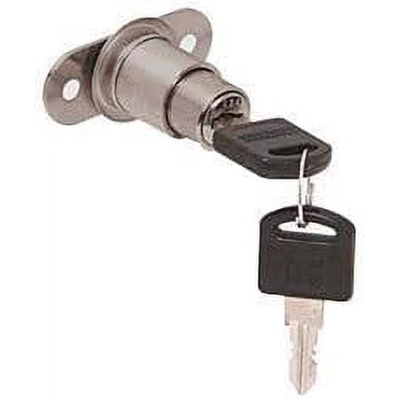 LK55KA Brushed Keyed Alike Track Plunger Lock