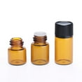 LKENANZH 1ml 2ml 3ml 5ml X100 Amber Glass Mini Essential Oil Dropping