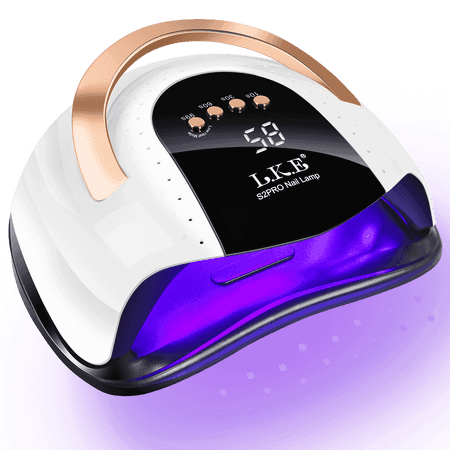 LKE 268W UV LED Lamp, SUN S2 Pro Fast Dryer, Curing Light with 57 LED Beads, LCD Touch Screen Auto Sensor Lamp Nail Art Tools