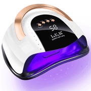 LKE 268W UV LED Lamp, SUN S2 Pro Fast Dryer, Curing Light with 57 LED Beads, LCD Touch Screen Auto Sensor Lamp Nail Art Tools